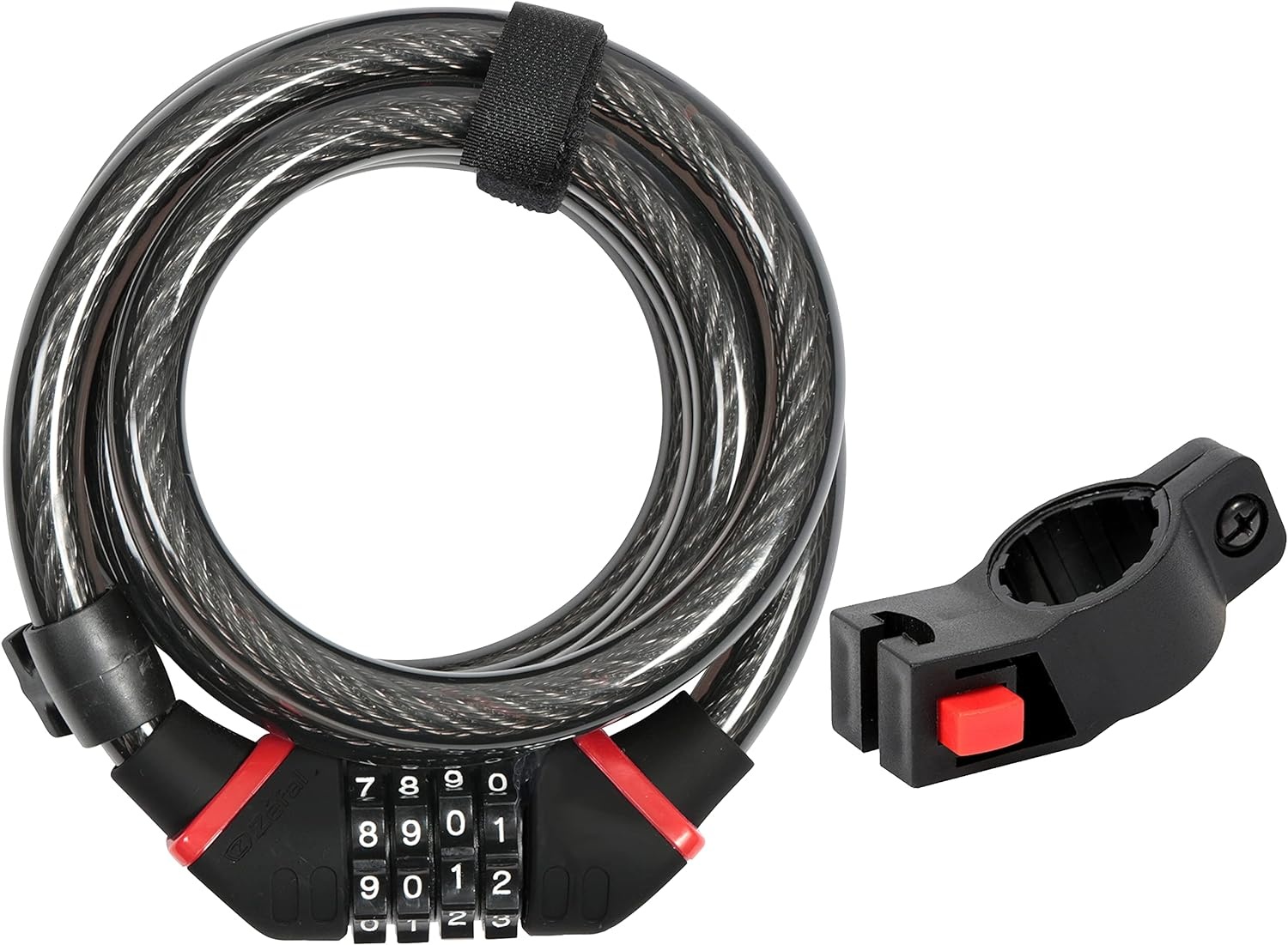 Zéfal ZÉFAL K-Traz C6 Code cadenas de vélo à câble Noir 12 mm (d) x 180 cm (L)