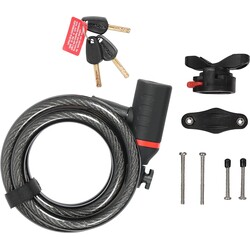 Zéfal ZÉFAL K-Traz C8 Code cadena de vélo à câble Noir 12 mm (d) x 185 cm (L)