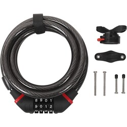 Zéfal ZÉFAL K-Traz C9 Code cadena de vélo à câble Noir 15 mm (d) x 185 cm (L)