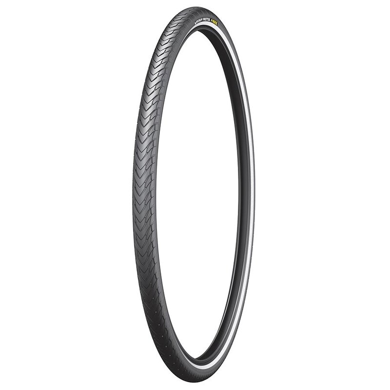 Michelin Michelin  Protek Max  Pneu pour hybride  26"x2.20  Rigide  Tringle  Protek 5mm  Reflex  30TPI  Noir