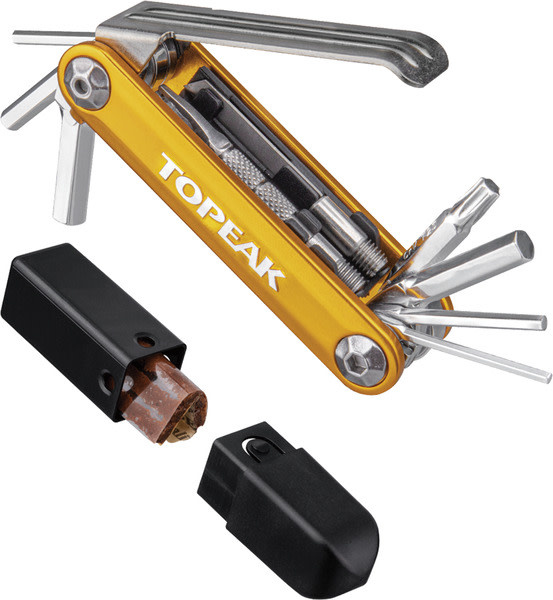 Topeak TOPEAK Tubi 11 Multi-Outils avec Outil de réparation Tubeless Or