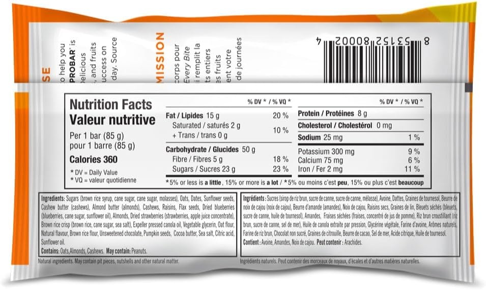 pro bar PROBAR Barre de protéine (85g)
