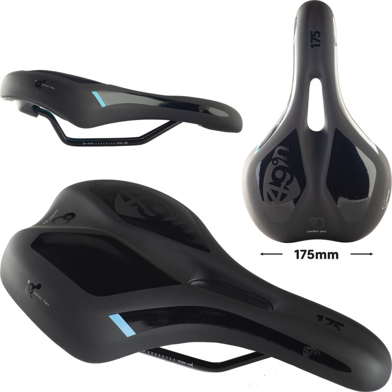 49N 49N Formit Ergo Selle pour vélo Hybride 175mm Noir Unisexe