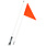 IceToolz ICETOOLZ Drapeau sécuritaire 60" deux sections