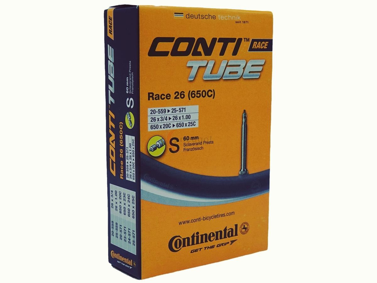 Chambre à Air Continental Race 28 Pour Vélo De Route – 700x20/25C – Valve Presta 60 Mm – Léger Et Résistant