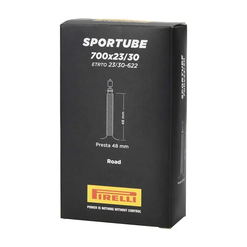 Pirelli PIRELLI SporTUBE Chambre à air Presta 48mm 700 x 23-30C