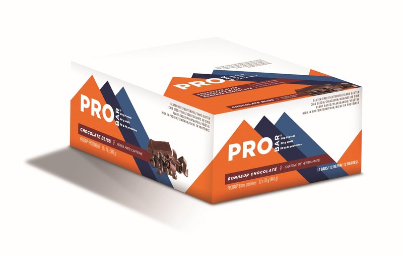 pro bar PROBAR Barre de protéine sans Gluten au Chocolat/Bonheur Chocolaté (70g)