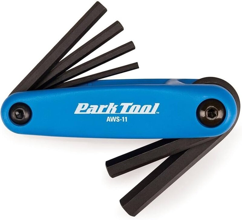 Park Tool PARKTOOL AWS-11 clés hexagonales repliables (3 mm, 4 mm, 5 mm, 6 mm, 8 mm et 10 mm)