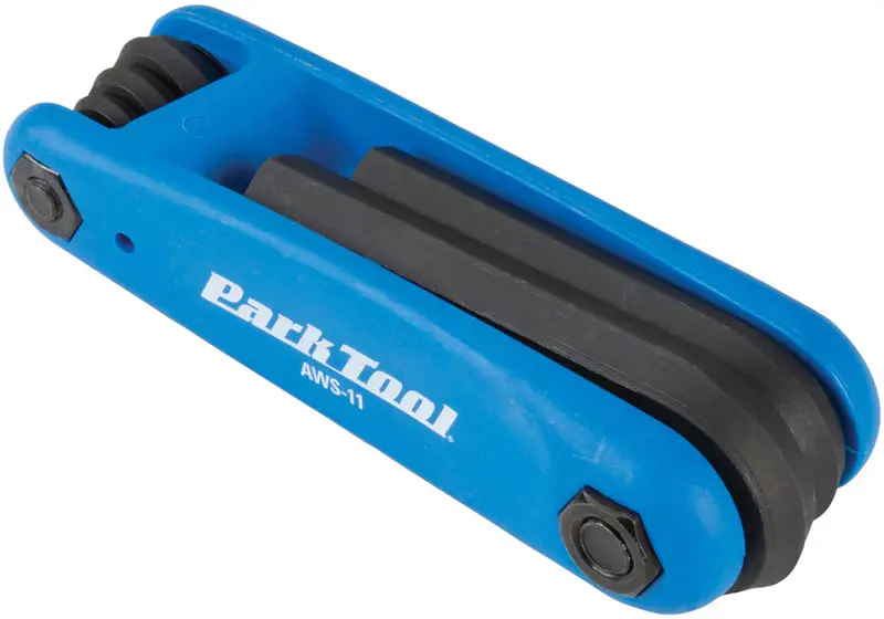 Park Tool PARKTOOL AWS-11 clés hexagonales repliables (3 mm, 4 mm, 5 mm, 6 mm, 8 mm et 10 mm)