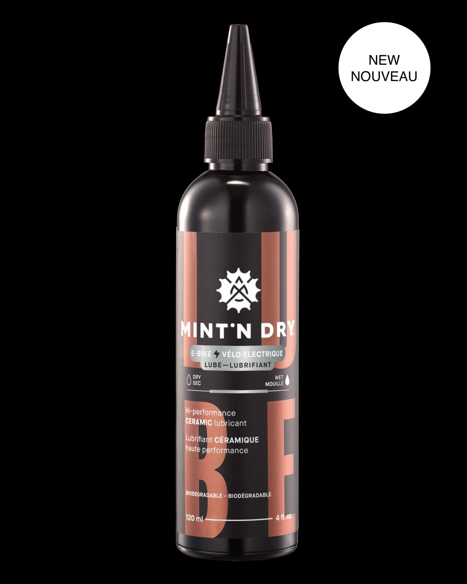 MINT'N DRY MINT'N DRY Lubrifiant Céramique pour vélo électrique E-bike (120 ml)