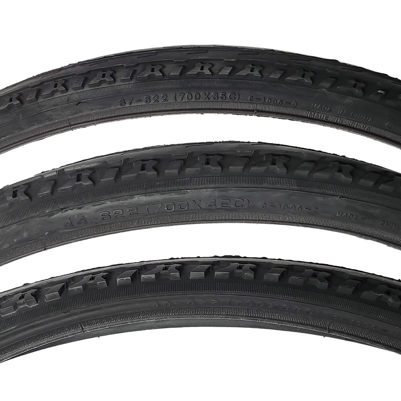 CST CST pneu de vélo hybride tout noir (700 x 38C) (C783) Noire avec tringle rigide