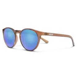 Suncloud Optics SUNCLOUD Metric Lunette de Soleil Transparent Brun + Lentille Polarisée Bleu