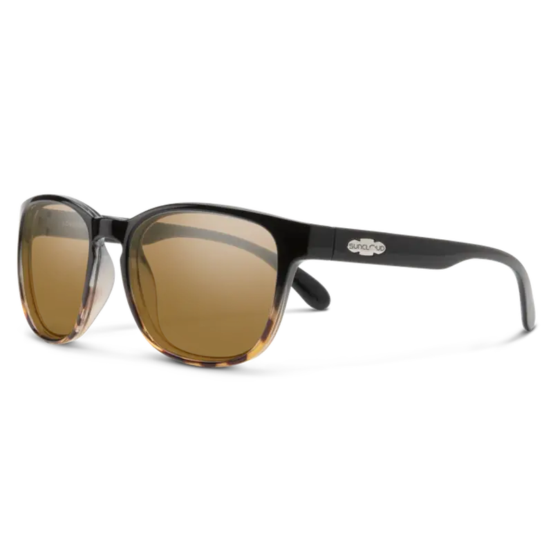 Suncloud Optics SUNCLOUD LoveSeat Lunette de Soleil Noir Tortoise + Lentille Polarisée Brune
