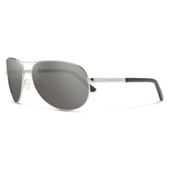 Suncloud Optics SUNCLOUD Aviator Lunette de Soleil Gris Métal avec Lentille Polarisée Gris Miroir