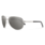 Suncloud Optics SUNCLOUD Aviator Lunette de Soleil Gris Métal avec Lentille Polarisée Gris Miroir
