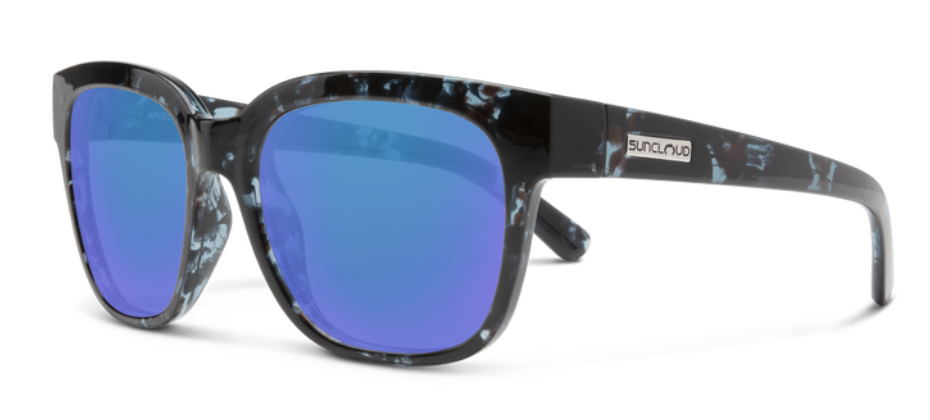 Suncloud Optics SUNCLOUD Affect Lunette de Soleil Bleu Tortoise avec Lentille Polarisée Bleu Miroir