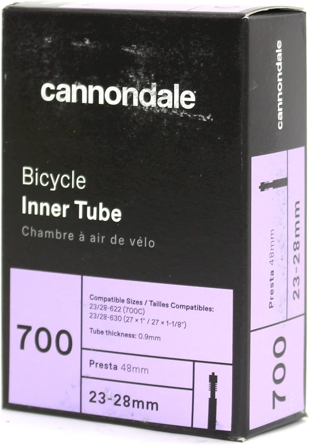 Cannondale CANNONDALE Chambre à air 700x23-28mm Valve Presta 48mm