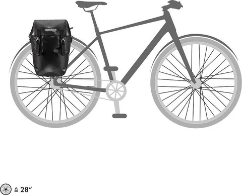 ORTLIEB Pannier touring Bike Packer classic QL 2.1 Noir (40L)