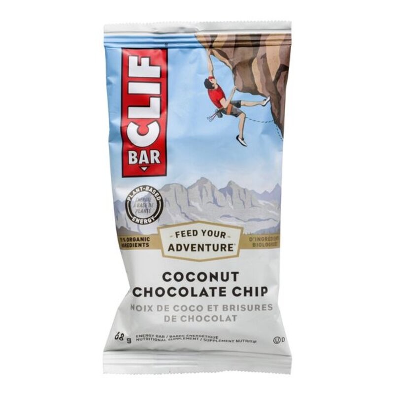 Clif Bar CLIF barre d'énergie (68 g) Noix de coco/Brisures de chocolat