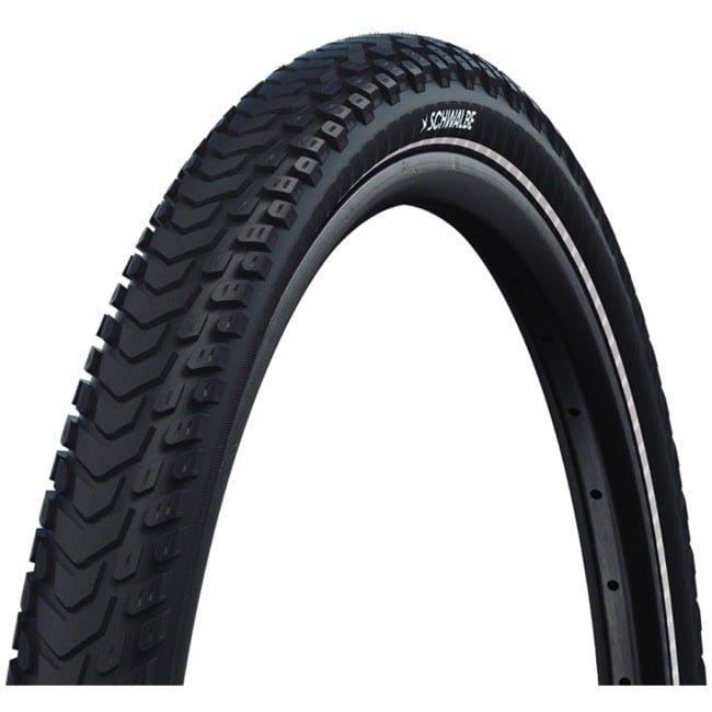 Schwalbe SCHWALBE Marathon Mondial Pneu pour hybride 700 x 47C Rigide Tringle Addix RaceGuard 67TPI Noir