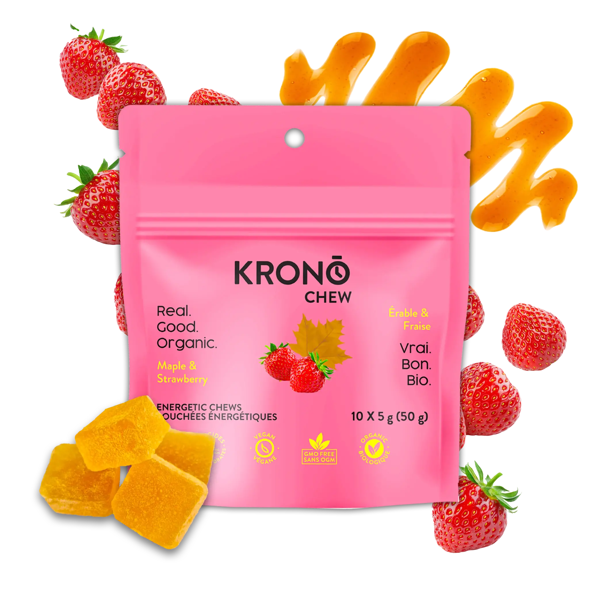Krono (Krono Bar) KRONO Bouchées énergétique Érable et fraise