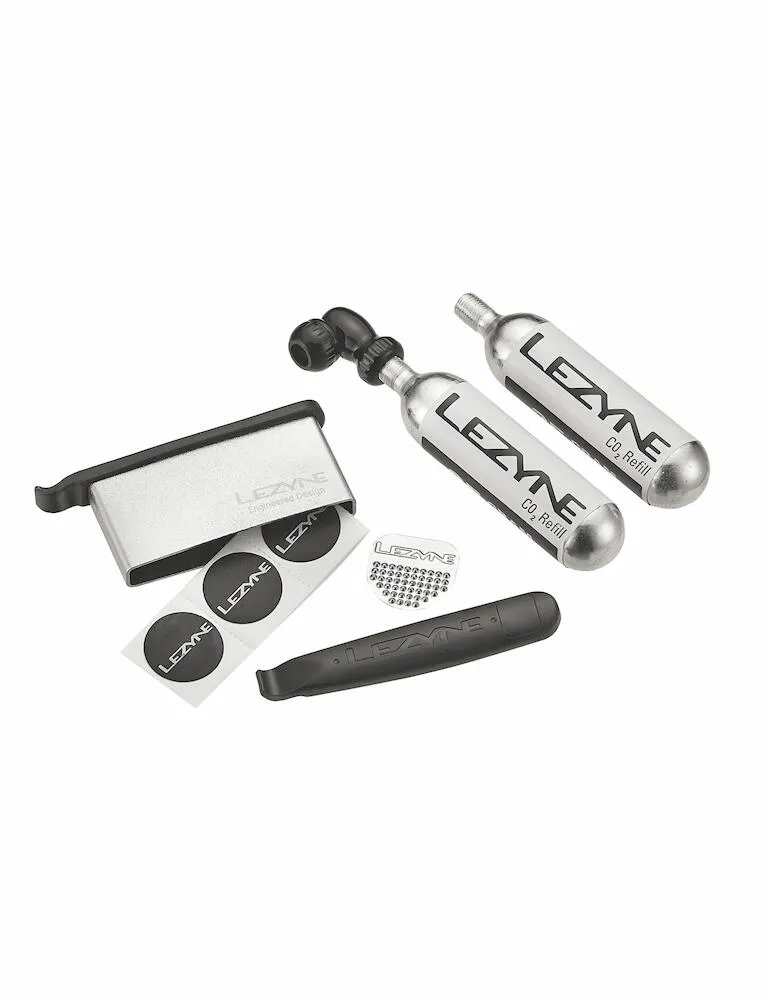 Lezyne LEZYNE Co2 Twin Kit Co2 ensemble avec outils pour pneus 2x16g