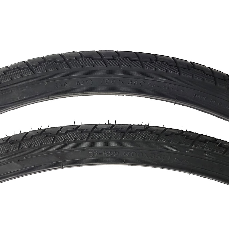 CST CST pneu de vélo hybride tout noir (700 x 38C) (C783) Noire avec tringle rigide