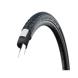 Schwalbe SCHWALBE Delta Cruiser Plus Pneu pour hybride 700x32C Rigide Tringle GreenCompound 50TPI Noir