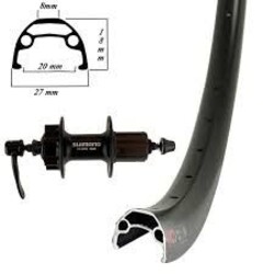 Damco DAMCO Roue Arrière 26" Double Free QR Noir