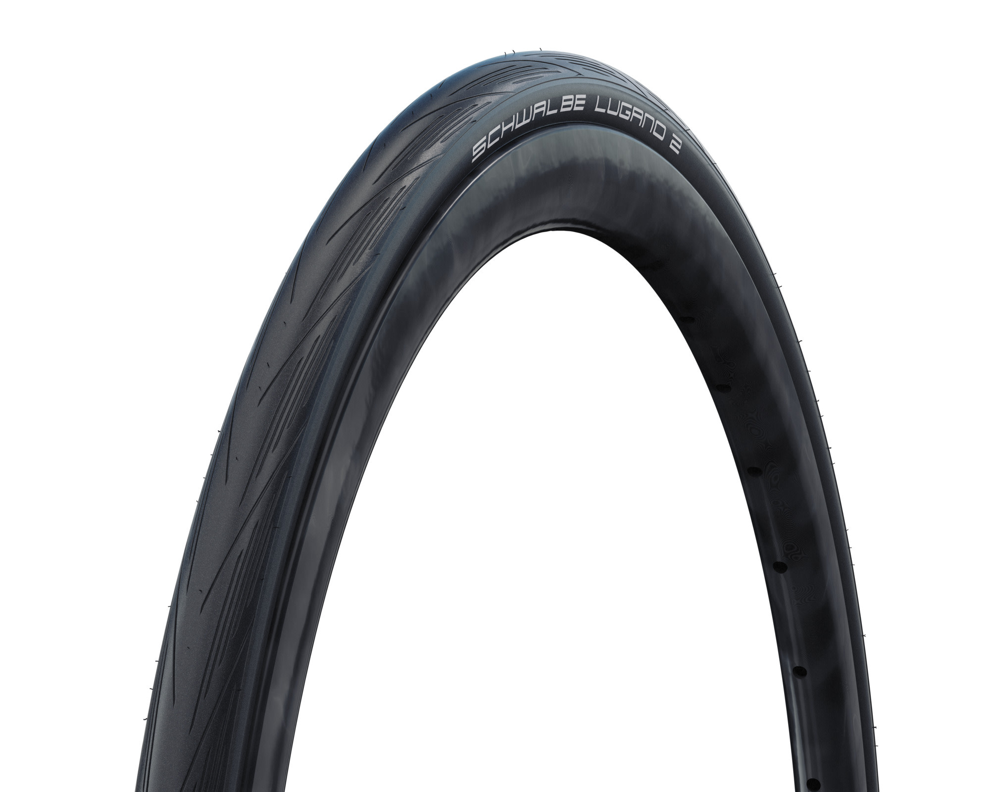Schwalbe SCHWALBE Lugano II King pneu vélo de route (700 x 25C) Noir