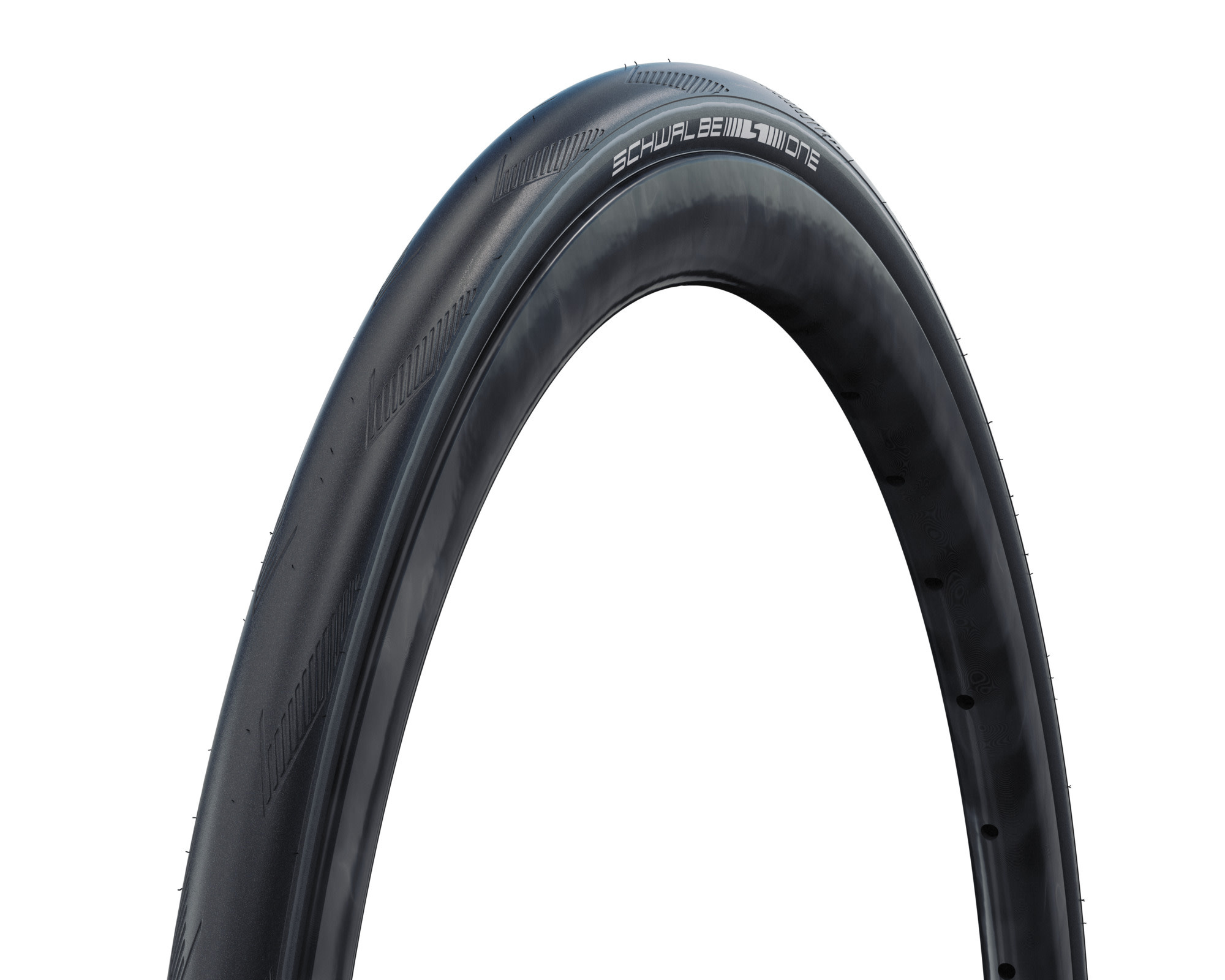 Schwalbe SCHWALBE One Pneu 700 x 25C Pliable Tubeless Ready Addix RaceGuard 67TPI Noir