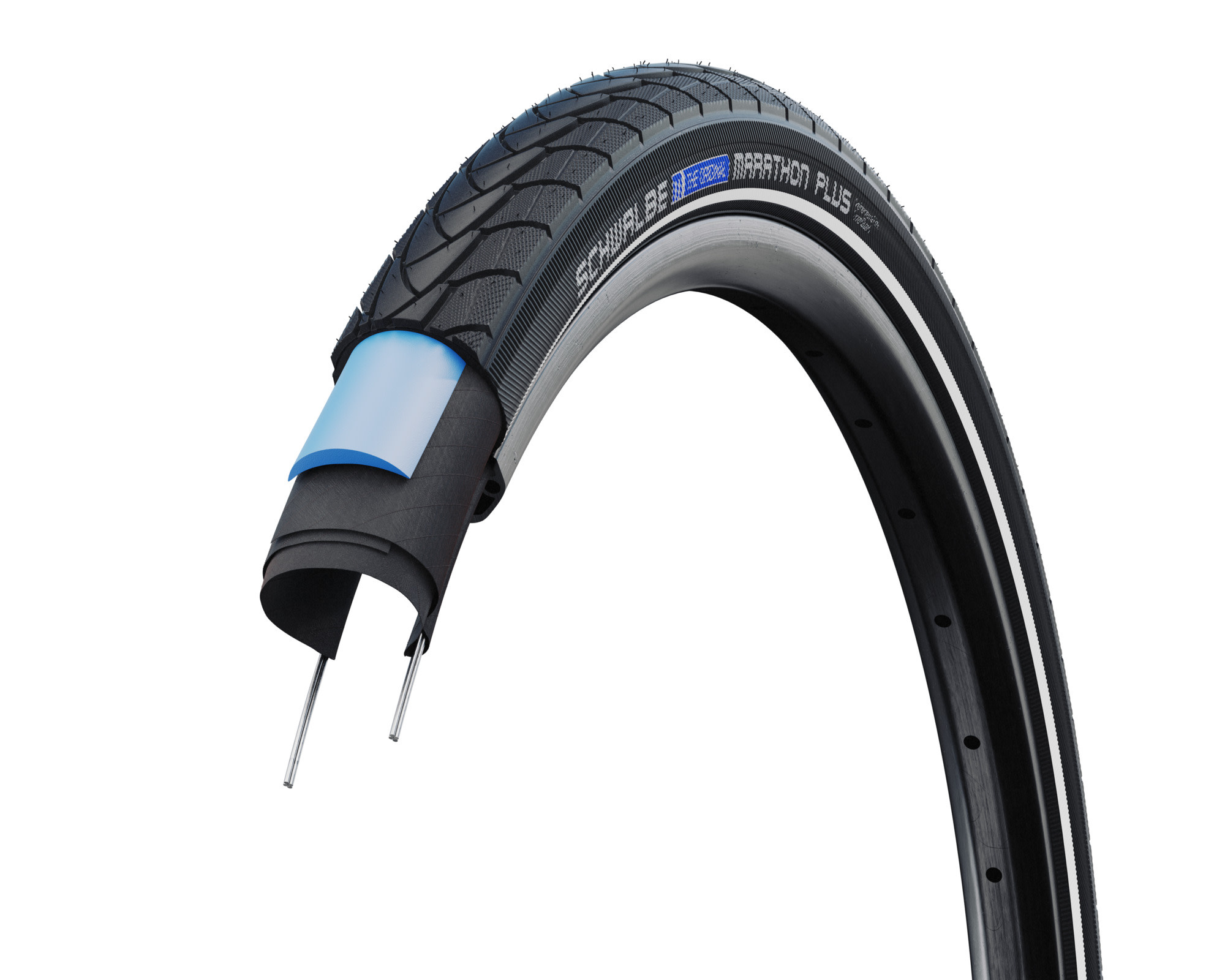 Schwalbe SCHWALBE Marathon Plus 700 x 32C Rigide Endurance avec Clincher (SmartGuard) 65-95 PSI Noir