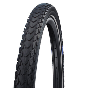 Schwalbe SCHWALBE Marathon Mondial Pneu 700 x 42c Endurance RaceGuard Noir Réfléchissant