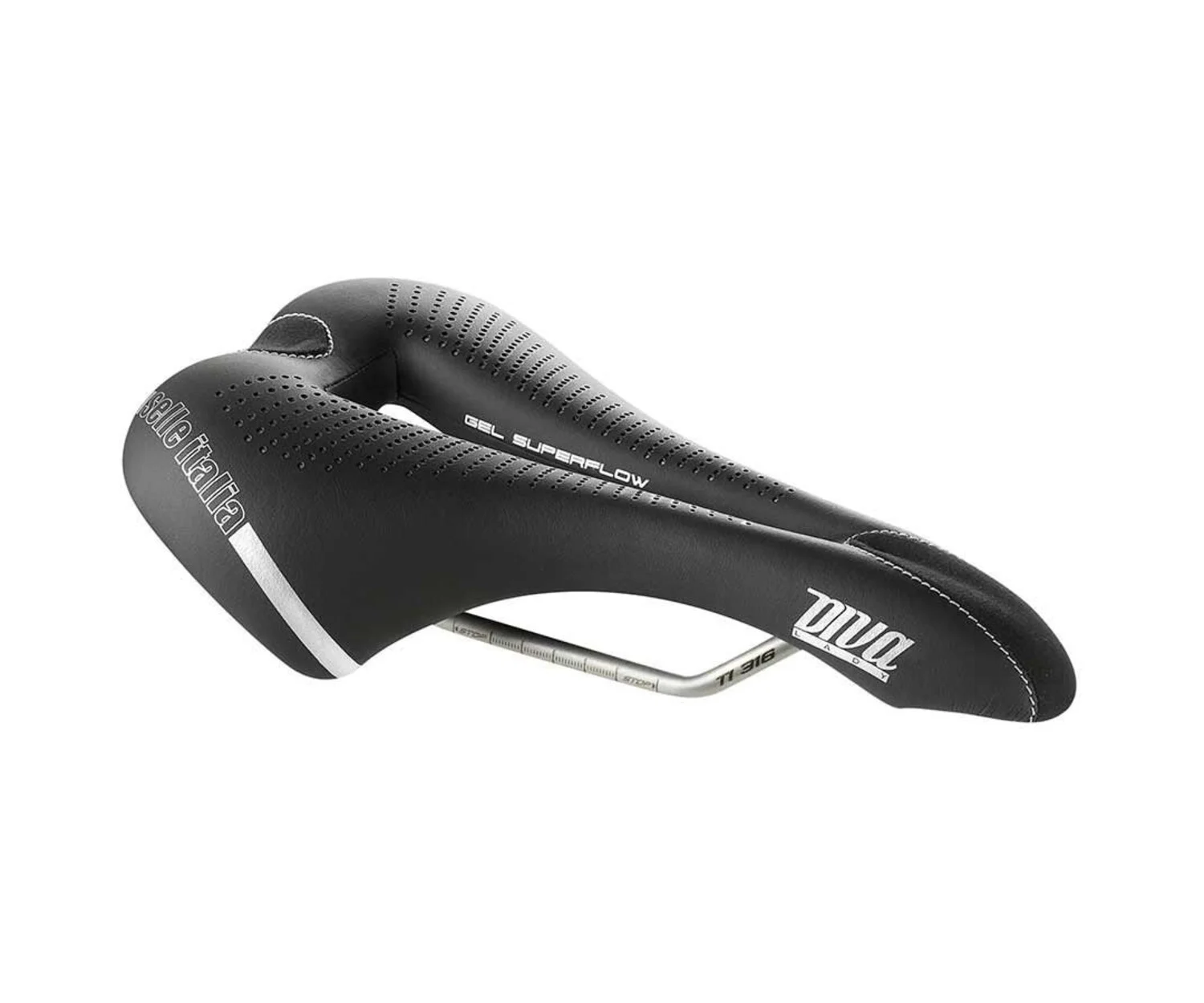 Selle Italia SELLE ITALIA DIVA Gel Superflow selle 270 x 135mm Femme 275g