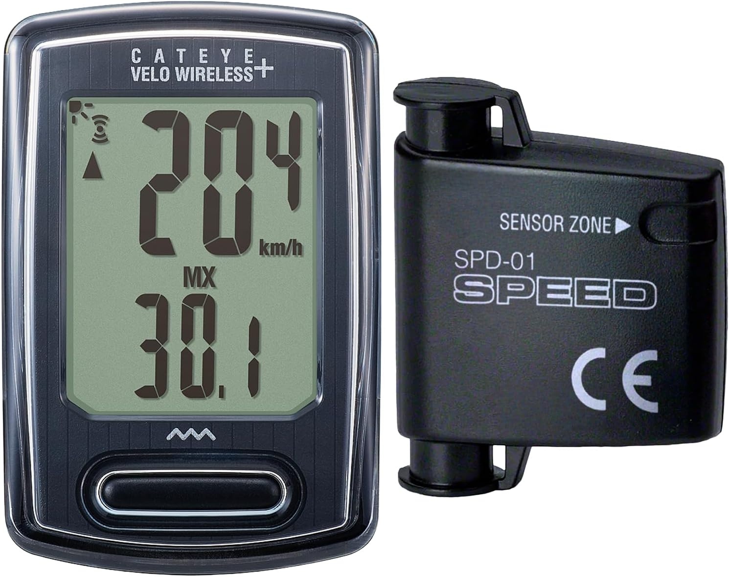 Cat Eye CAT EYE Velo wireless + (urbain) Cyclomètre Noir Rétro-éclairé