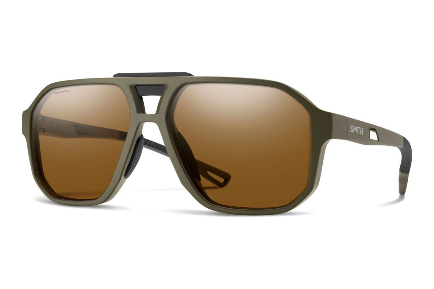 Smith Optics SMITH Truss lunette de soleil avec frame Olive Oil Mat et lentille ChromaPop Polarized Brown
