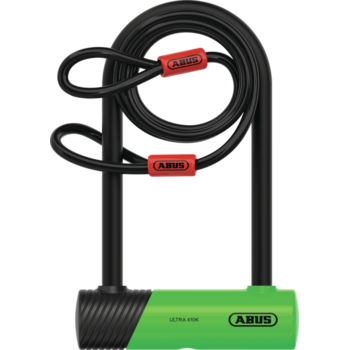 Abus ABUS Ultra 410K Mini + Cobra Cadenas en U Clé 150x180mm 5.9''x7'' Épaisseur en mm: 12mm, Vert