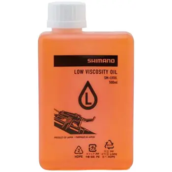 Shimano SHIMANO Huile pour freins a disque (Low Viscosity Mineral Huile) SM-LVOIL pour freins a disque shimano 500ml ONE