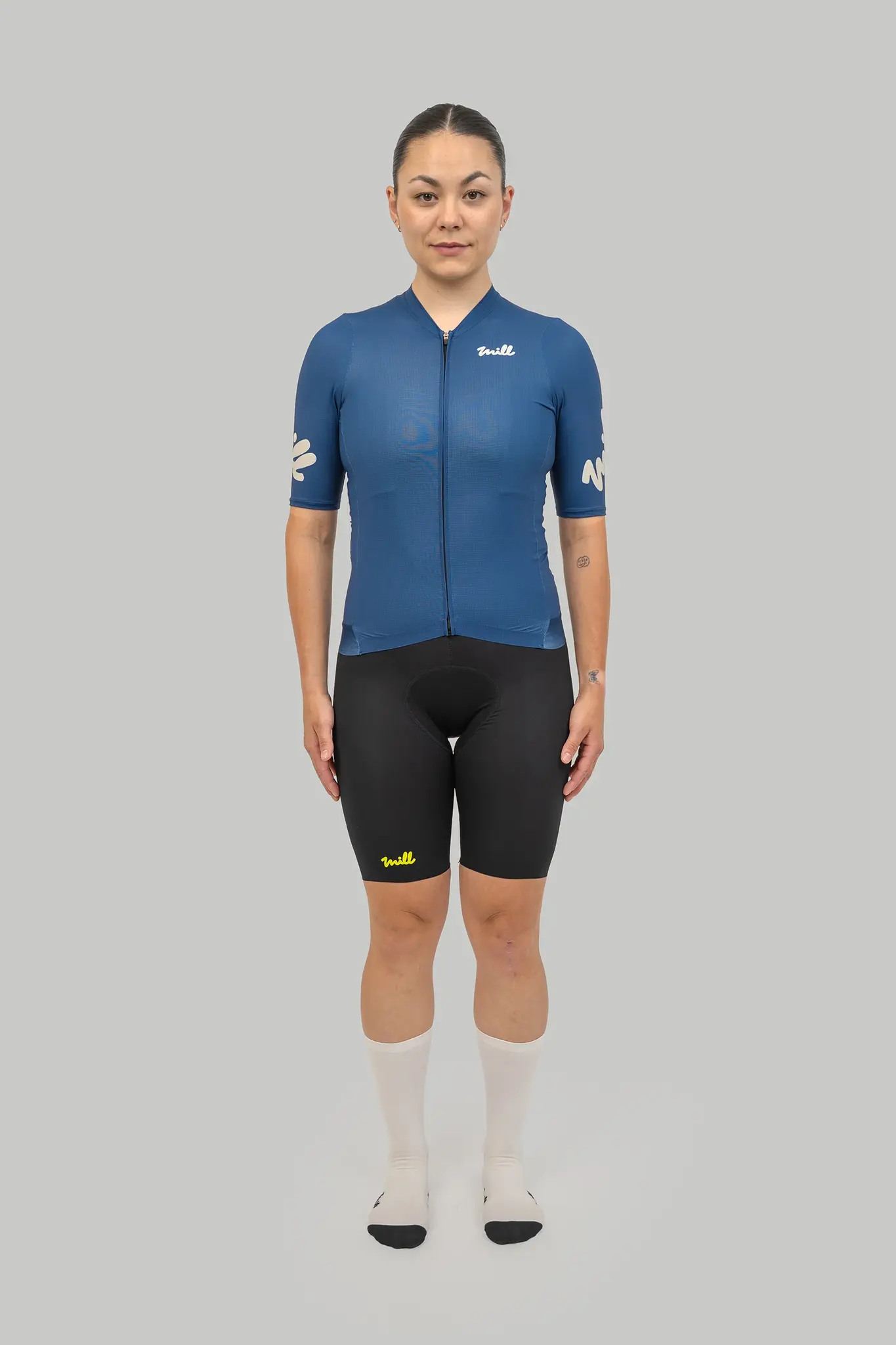 Mill Cycling MILL Maillot Manches Courtes Carbone Unisexe