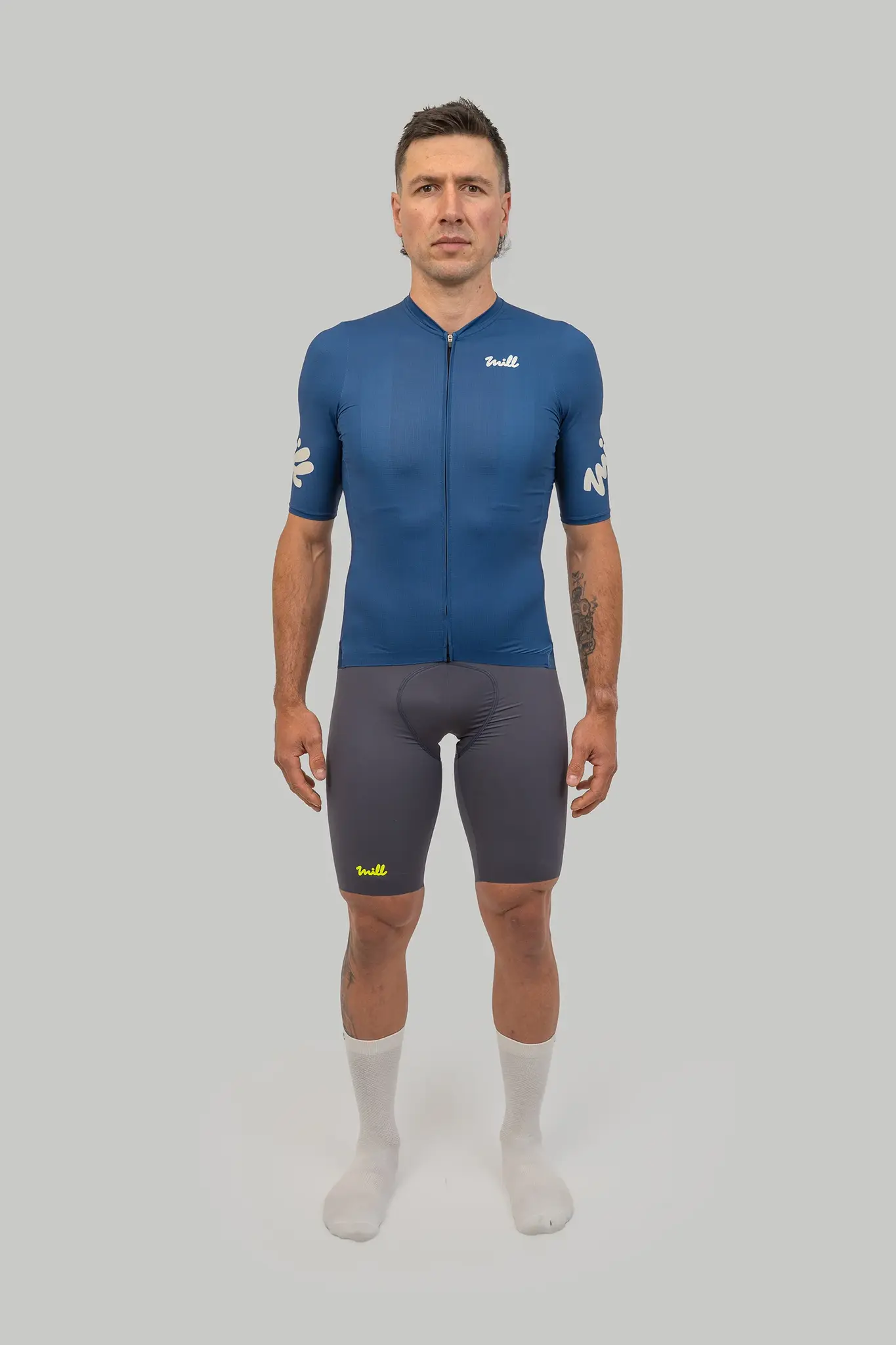 Mill Cycling MILL Maillot Manches Courtes Carbone Unisexe