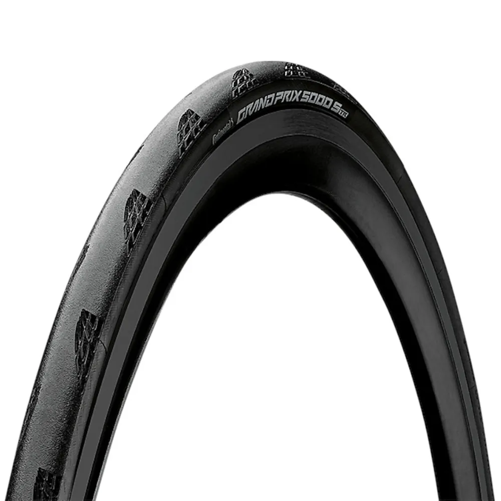 Continental CONTINENTAL Grand Prix 5000 S TR pneu de vélo de route (700 x 25c, 109 PSI) BlackChili Noir
