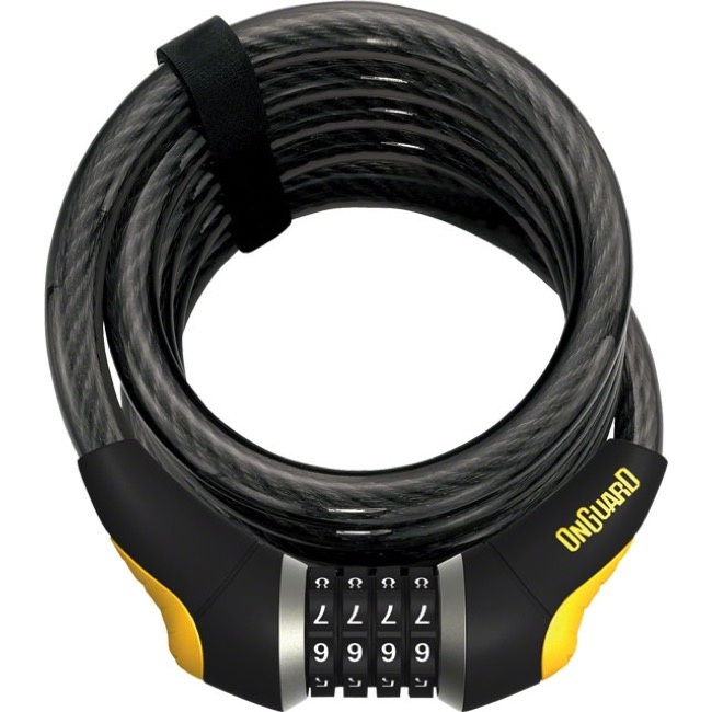 OnGuard ONGUARD Doberman 8030 Cable spirale avec serrure a combinaison, 15mm x 185cm