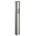 Mezuzah Case, Grey Sandblasted Aluminum, 7cm