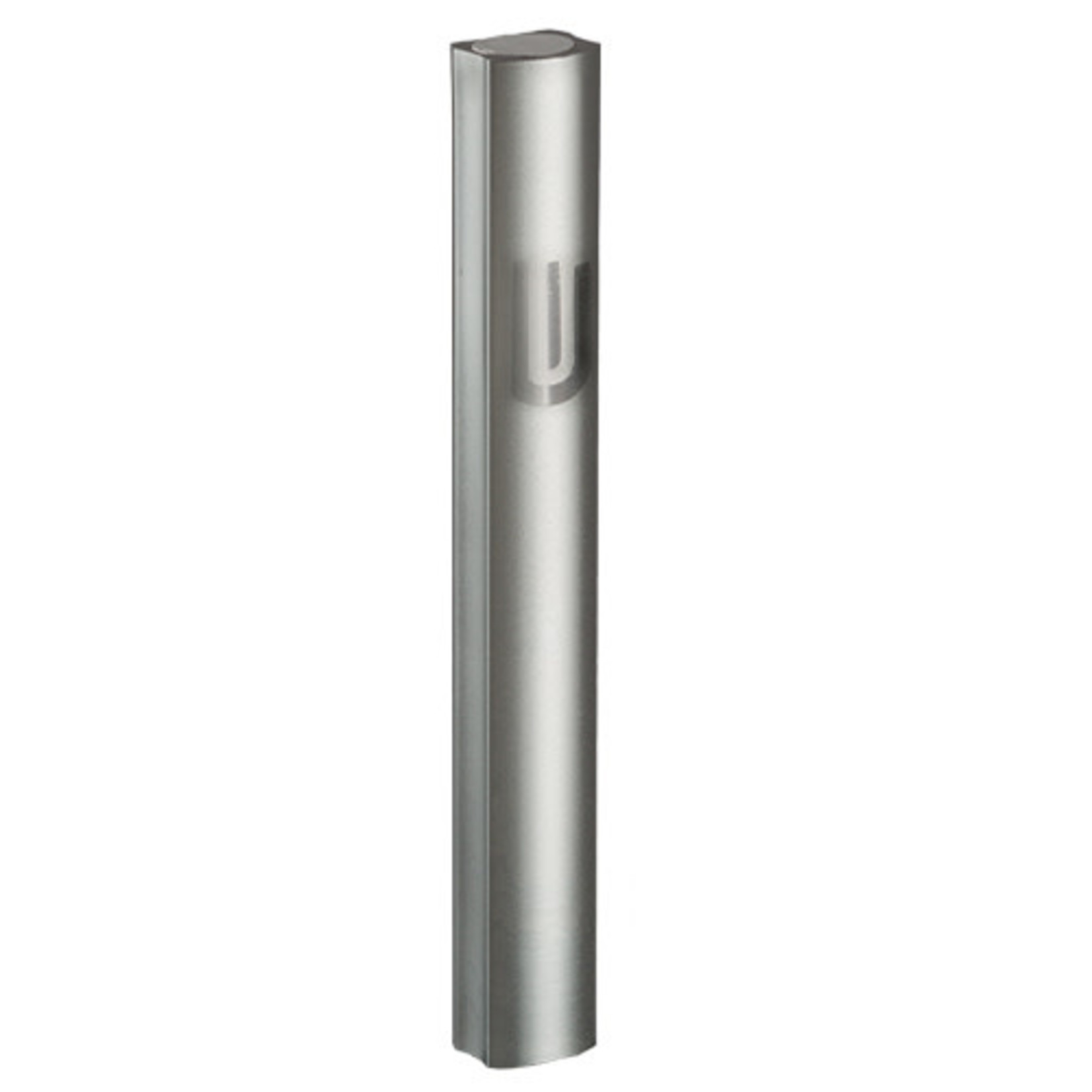 Mezuzah Case, Sandblasted Aluminum, 10cm
