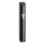 Mezuzah Case, Black Plastic, 10cm