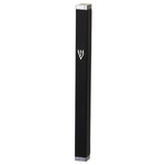 Mezuzah Case, Aluminum, 7cm- Black with Stoppers