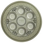 Seder Plate, Glass, 14in