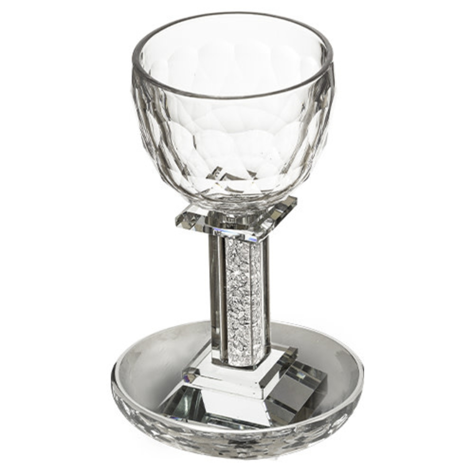 Kiddush Cup Set, Stemmed, Crystal