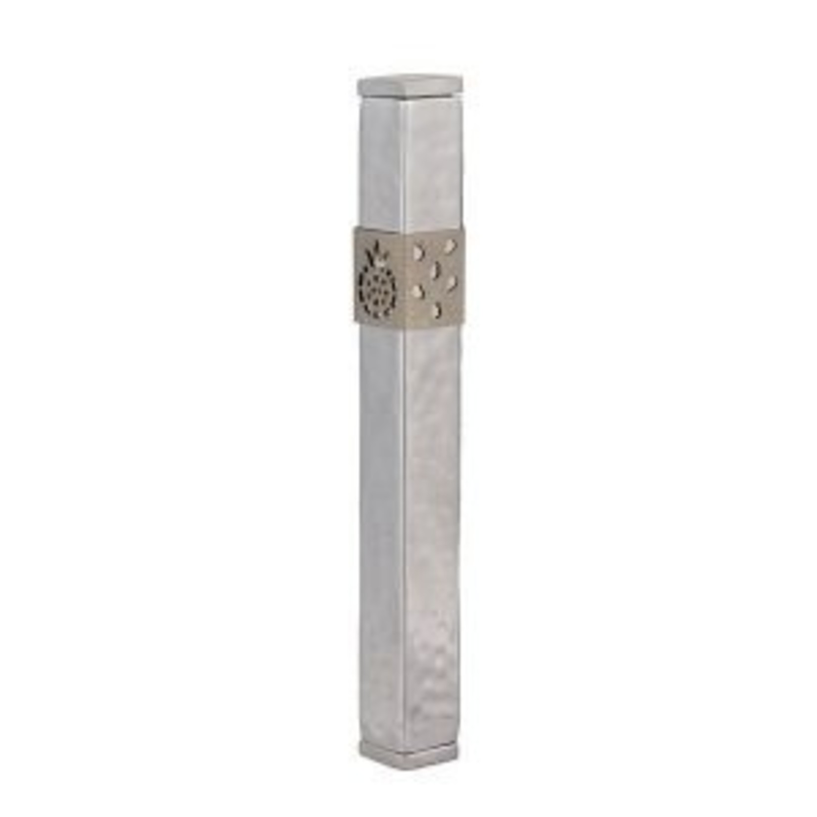 Yair Emanuel Mezuzah Case, Aluminum, 12cm