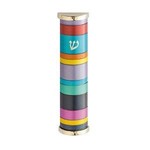 Yair Emanuel Mezuzah Case, Aluminum, 10cm- Emmanuel Coloured Tones